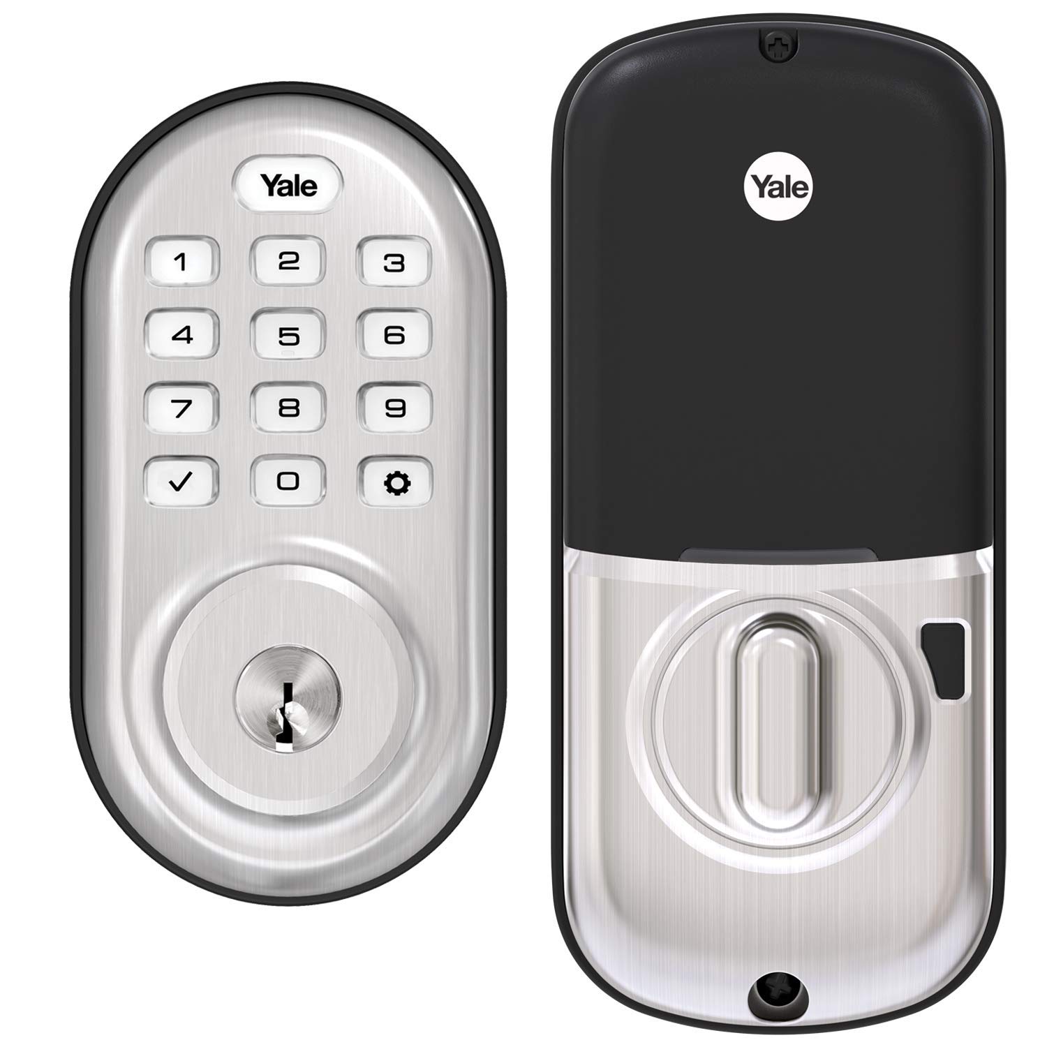 Yale Security Assure Lock - Smart Keypad Deadbolt Door Lock in Satin Nickel Finish | Keyless Entry, Auto-Lock & Backlit Keypad | Perfect for Homes, Apartments & Vacation Rentals