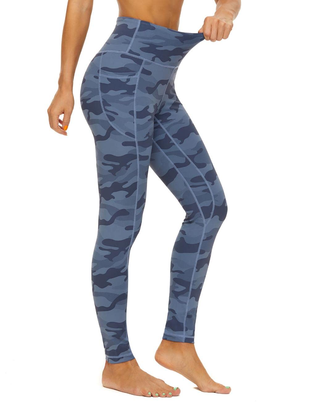 CCKO High Waisted Yoga Pants for Women with Pockets - Stretchy Workout Leggings Tummy Control - Perfect for Gym, Running & Everyday Wear
