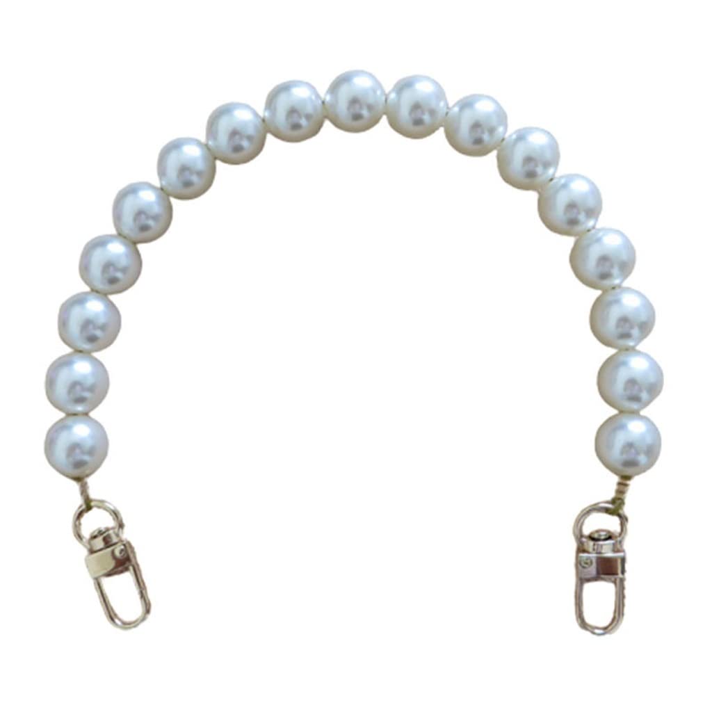 WRLRUILIAN Fashionable Imitation Pearl Beaded Handbag Strap - 120cm Replacement Chain Purse Strap for Women, Crossbody Bag Accessory | Perfect for Evening Bags, Clutches & Shoulder Bag Strap Replacement