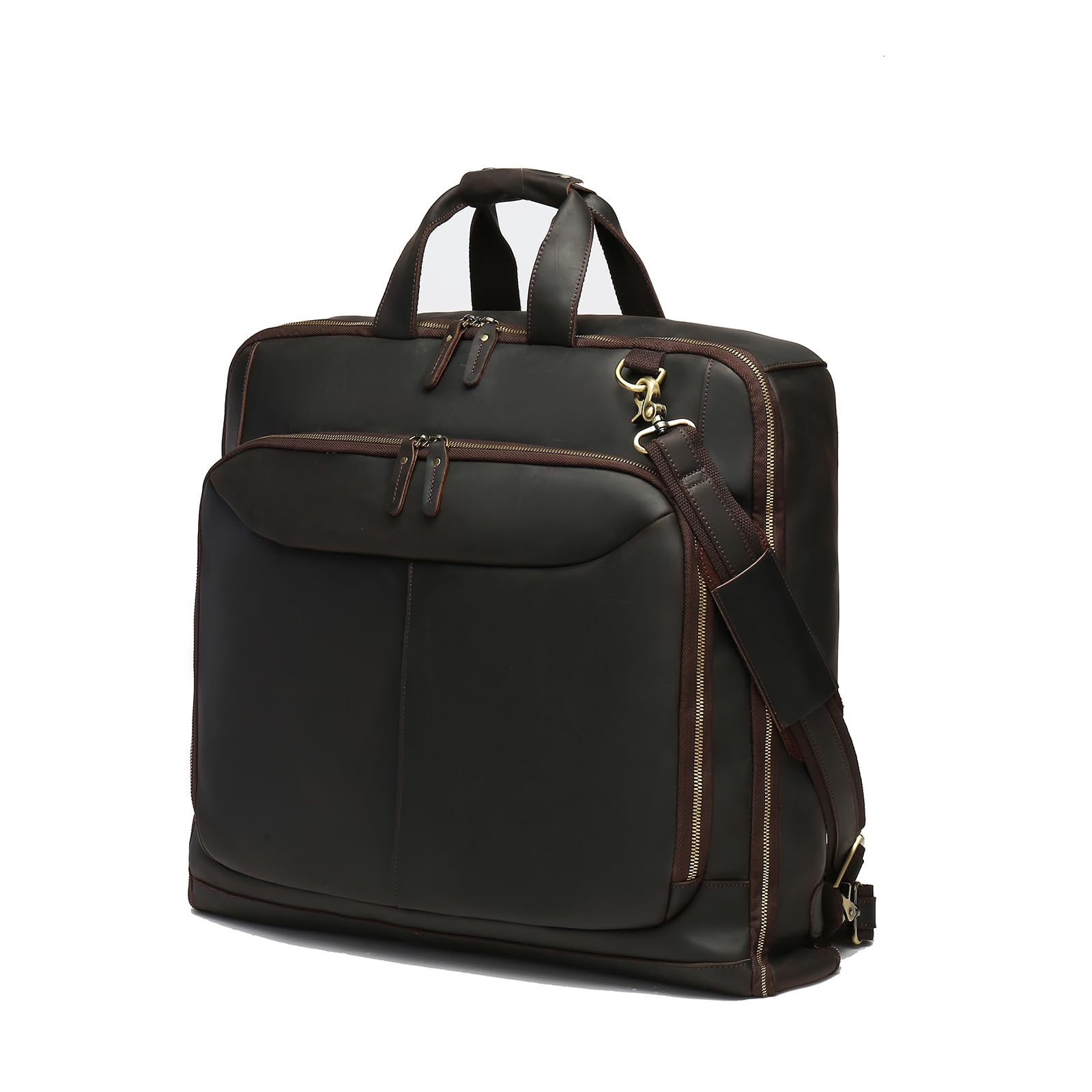 Foldable 2-in-1 Hanging Carry On Garment Bag for Men - Large Travel Suitcase for Business Trips & Airplane Luggage | Perfect for Business Travel, Weddings & Formal Events