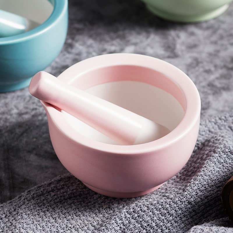 123Arts 3.5-Inch Ceramic Mortar and Pestle Set - Colorful Pill Crusher & Spice Grinder for Kitchen, Pharmacy, and Herbal Use | Perfect for Grinding Spices, Crushing Pills, and Mixing Herbs