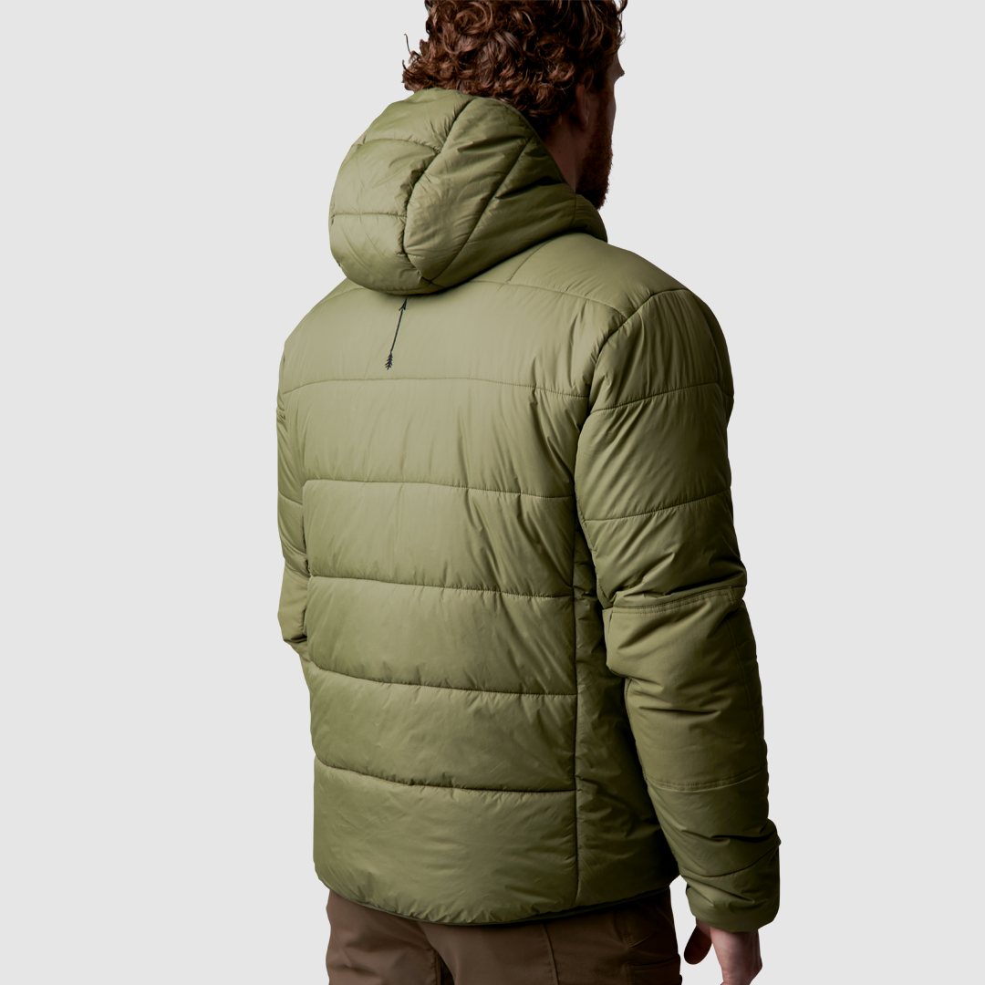 Men's Tundra Jacket - Waterproof Winter Coat for Hiking & Outdoor Activities (Deep Moss Green) - Perfect for Camping, Skiing and Cold Weather Adventures