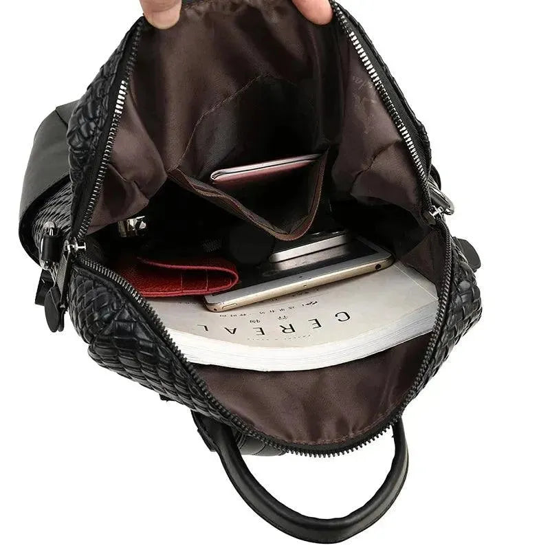 Luxury Designer Women's Backpack - Stylish Leather Laptop Bag for Work, Travel & College | Waterproof & Spacious