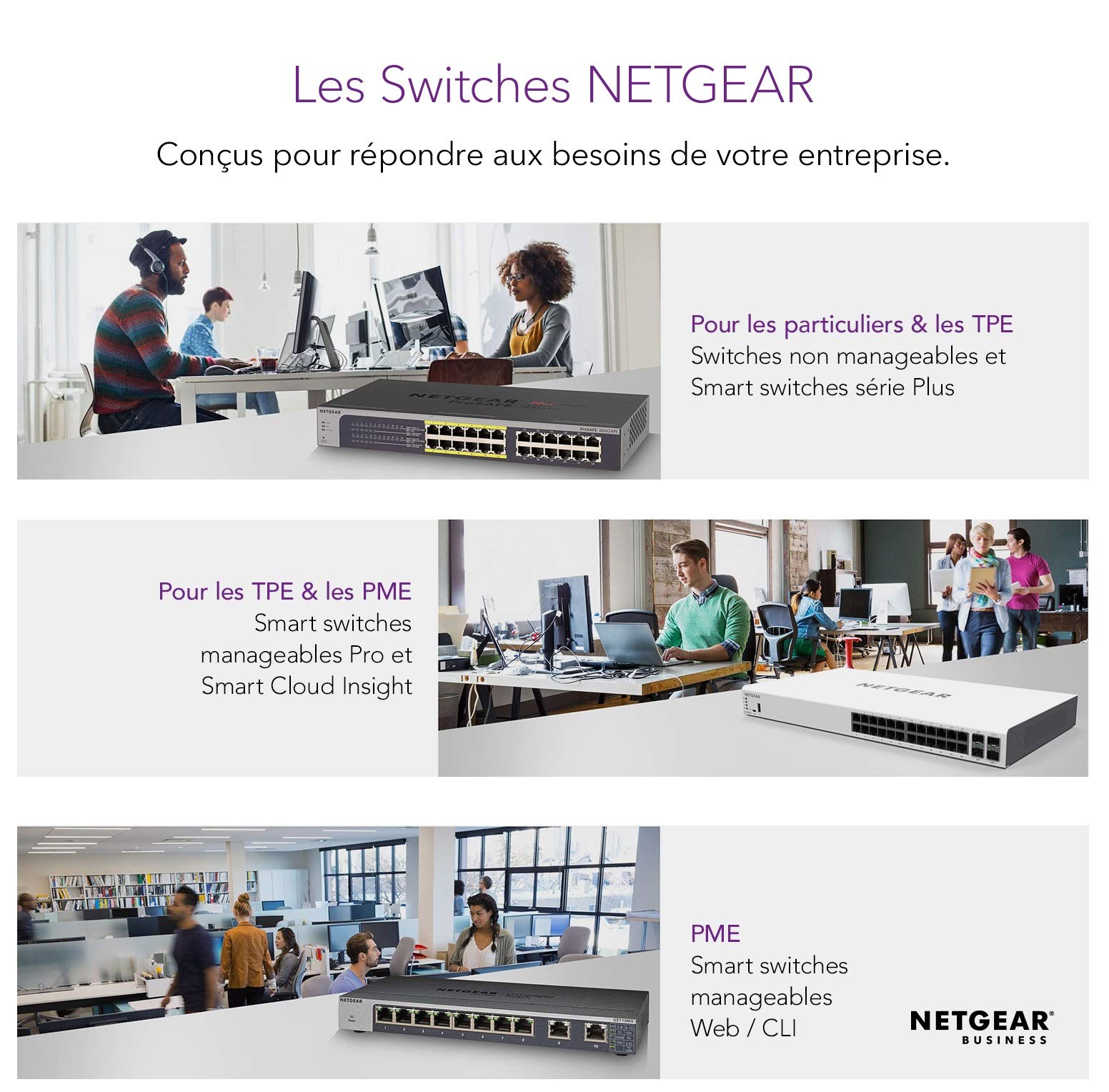 Netgear GS108LP 8-Port Gigabit Ethernet Switch (10/100/1000 Mbps) - Unmanaged, 1U Rack Mount, Power over Ethernet (PoE) Support - Ideal for Home Office & Small Business Network Setup