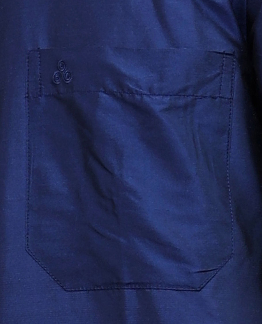 Premium Berry Blue Pure Silk Short Sleeve Shirt for Women - Breathable & Luxurious Summer Blouse for Office, Dating & Special Occasions