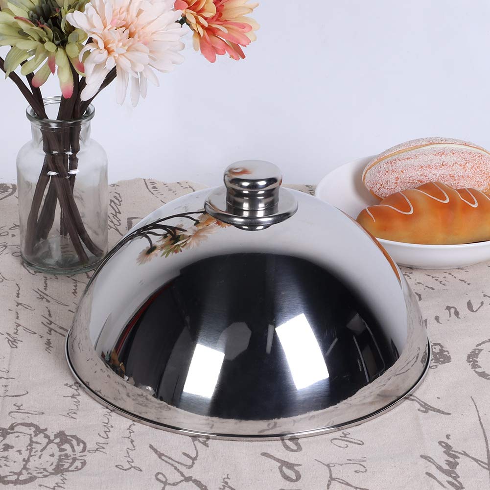 Stainless Steel Food Cover Dome - 12.5 Inch Plate Lid for Buffet, Restaurant & Catering - Keep Meals Warm & Fresh - Ideal for Hotel Banquets, Wedding Receptions & Party Serving
