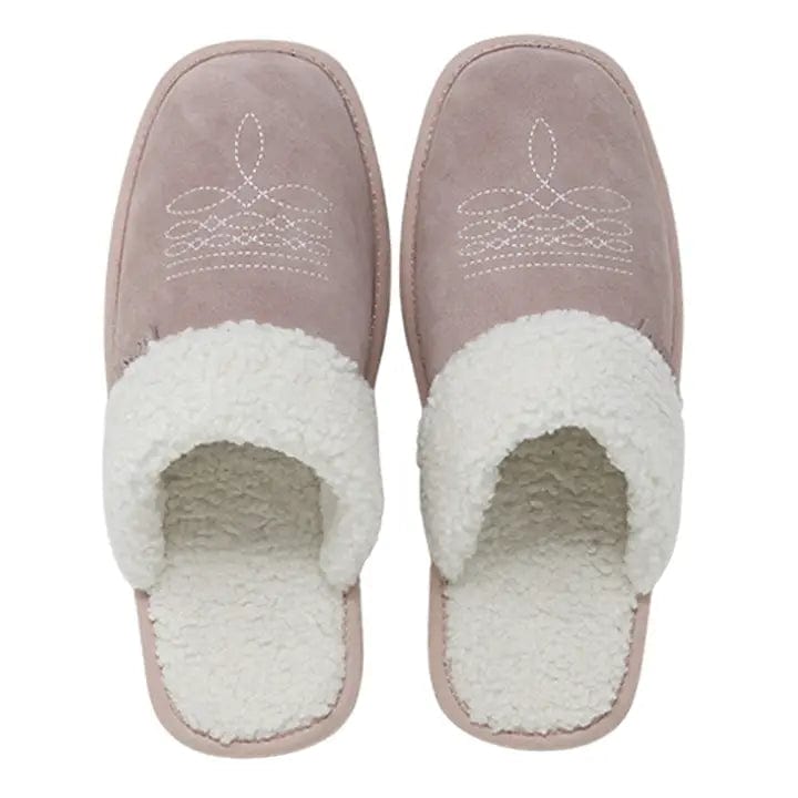 Women's Western Cowgirl Dolly Slippers - Comfortable Faux Fur House Shoes for Women - Perfect for Country Themed Parties, Rodeo Events & Cozy Home Wear