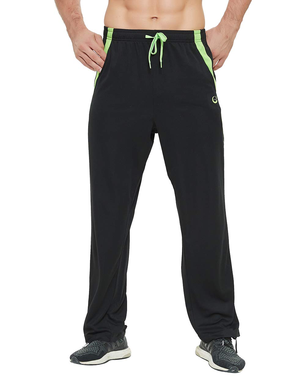 Men's Athletic Sweatpants with Pockets - Open Bottom Joggers for Workout, Running & Exercise | Comfortable Gym Pants for Training, Casual Wear & Lounge