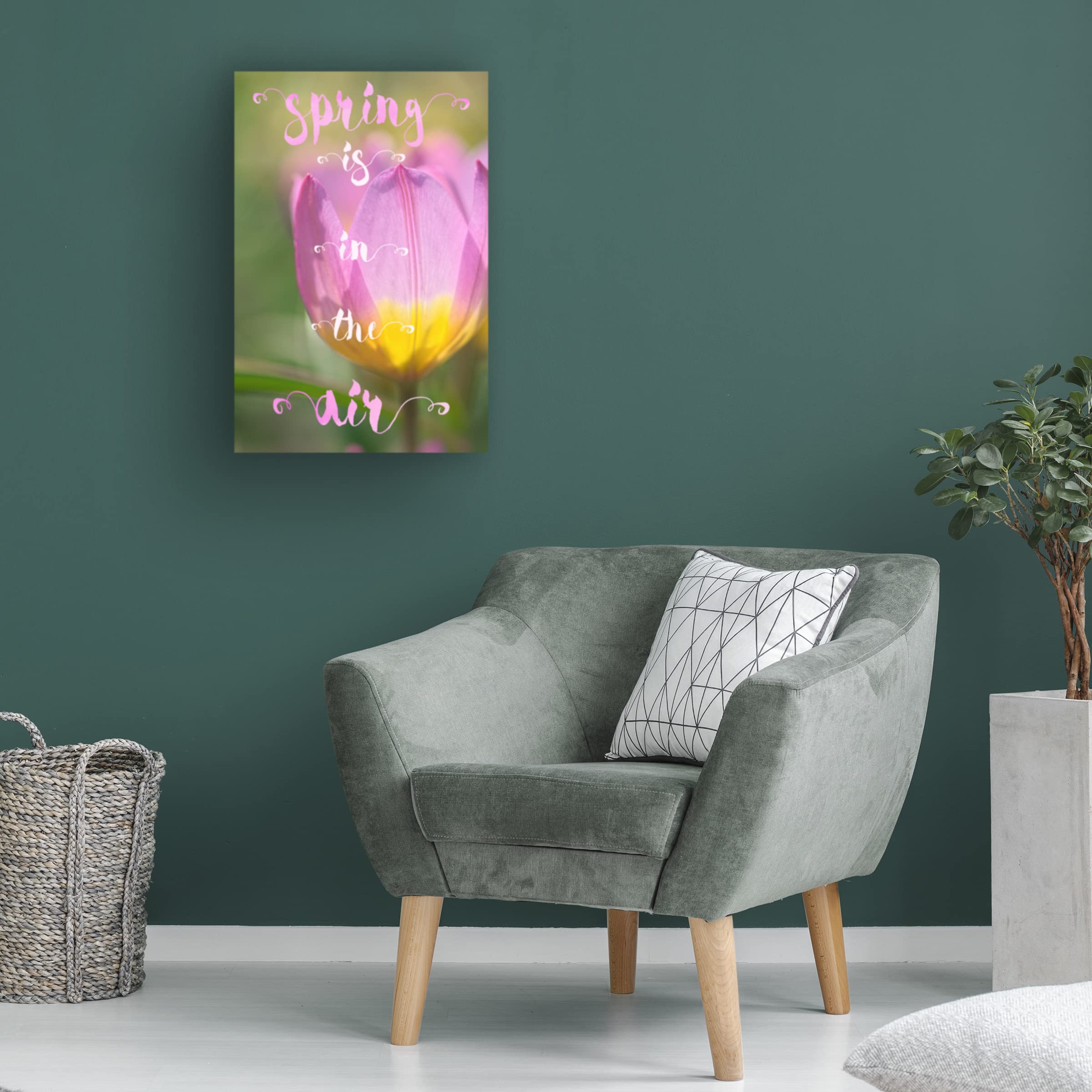 Trademark Fine Art 'Spring is in the Air' Canvas Wall Art by Cora Niele - Perfect for Living Room, Bedroom & Office Decor