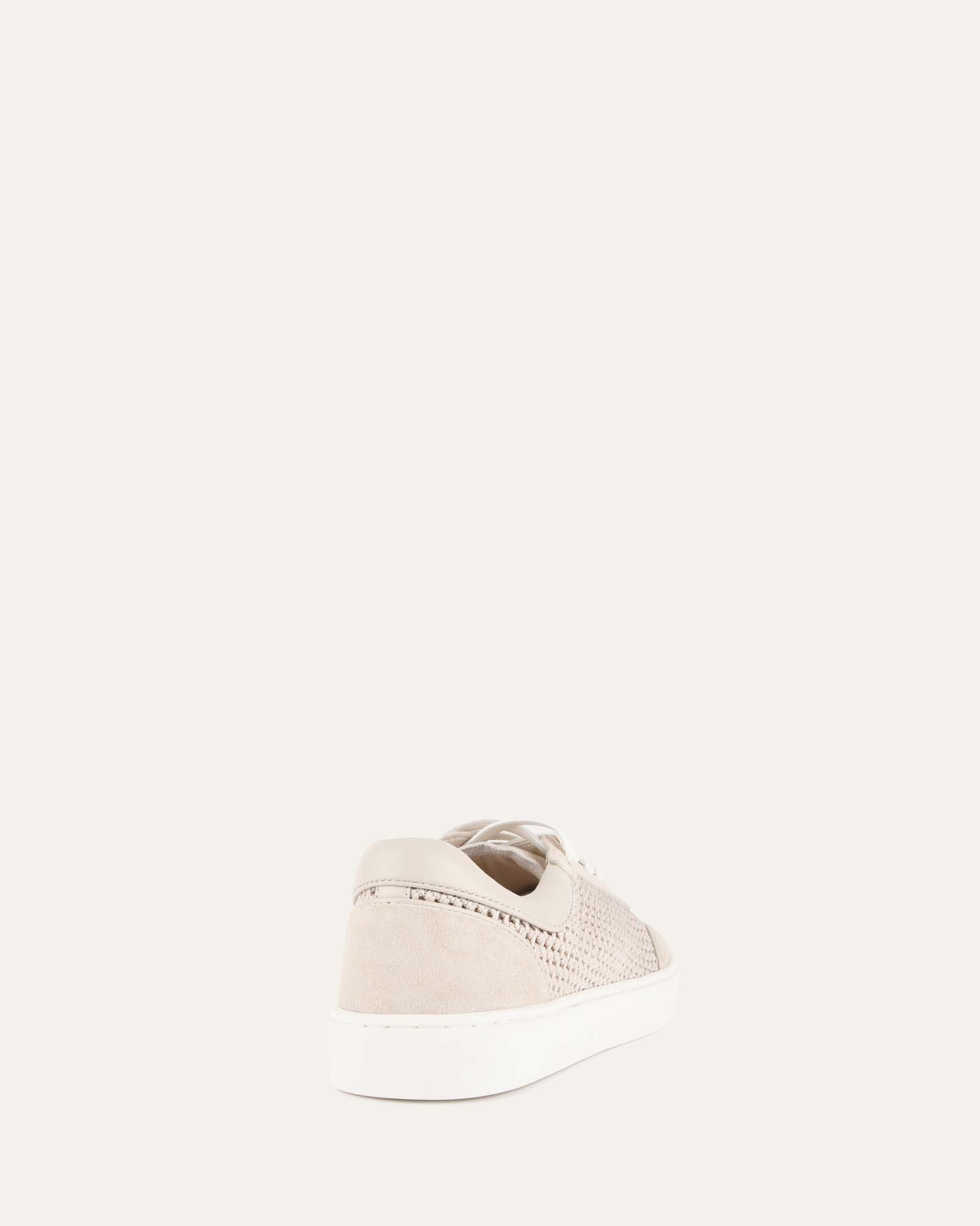 BRITT SNEAKERS BONE CROCHET - Women's Fashion Knit Sneakers for Casual Wear, Walking & Everyday Comfort