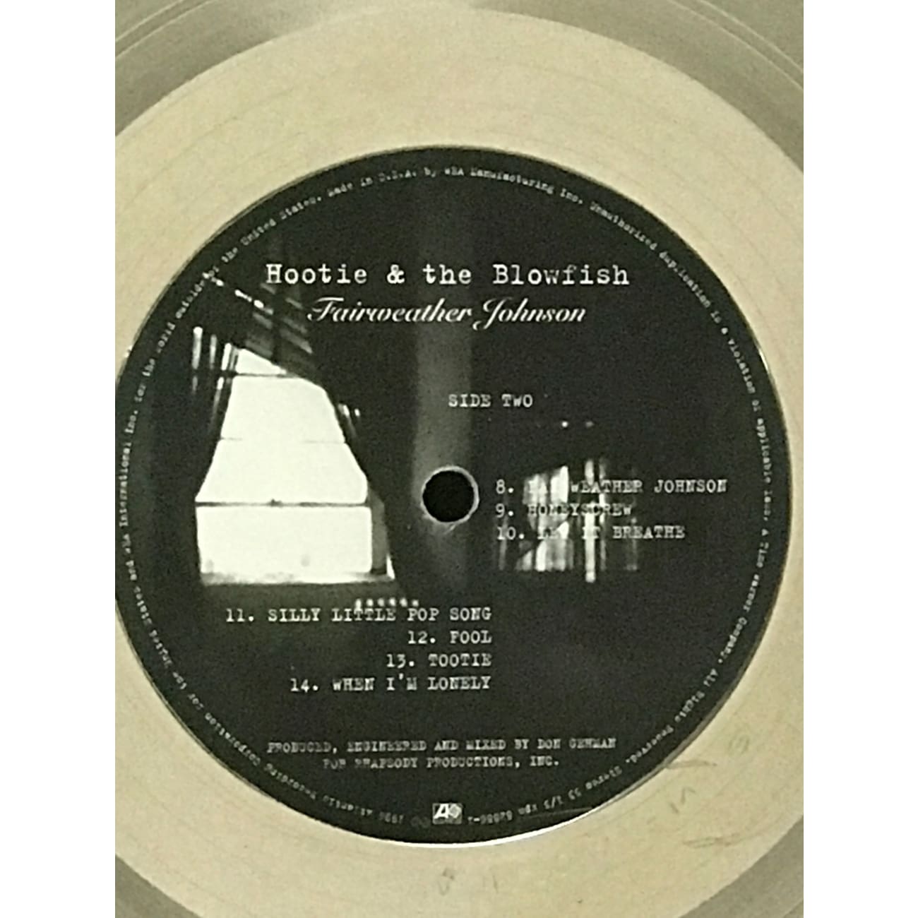 Hootie & the Blowfish Fairweather Johnson 2x Platinum Album Award - Certified RIAA Multi-Platinum Record - Perfect for Music Collectors & Memorabilia Displays