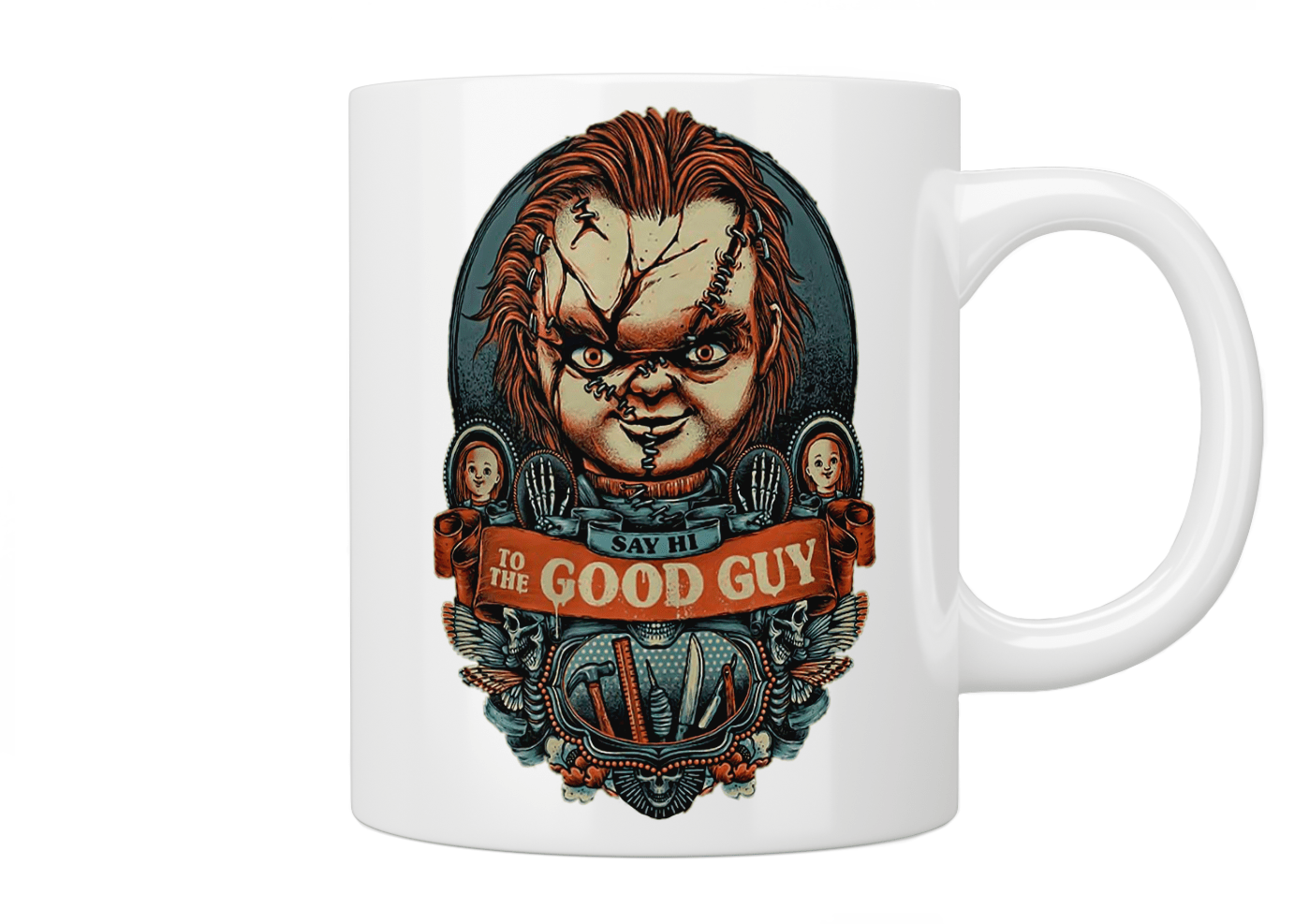 Chucky Mug - Horror Movie Collectible Coffee Cup - Perfect for Halloween, Movie Nights & Gift Giving