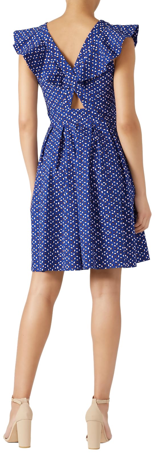 Kate Spade New York Women's Geo Dot Dress - Stylish Floral Print A-Line Dress for Casual Wear, Office & Special Occasions