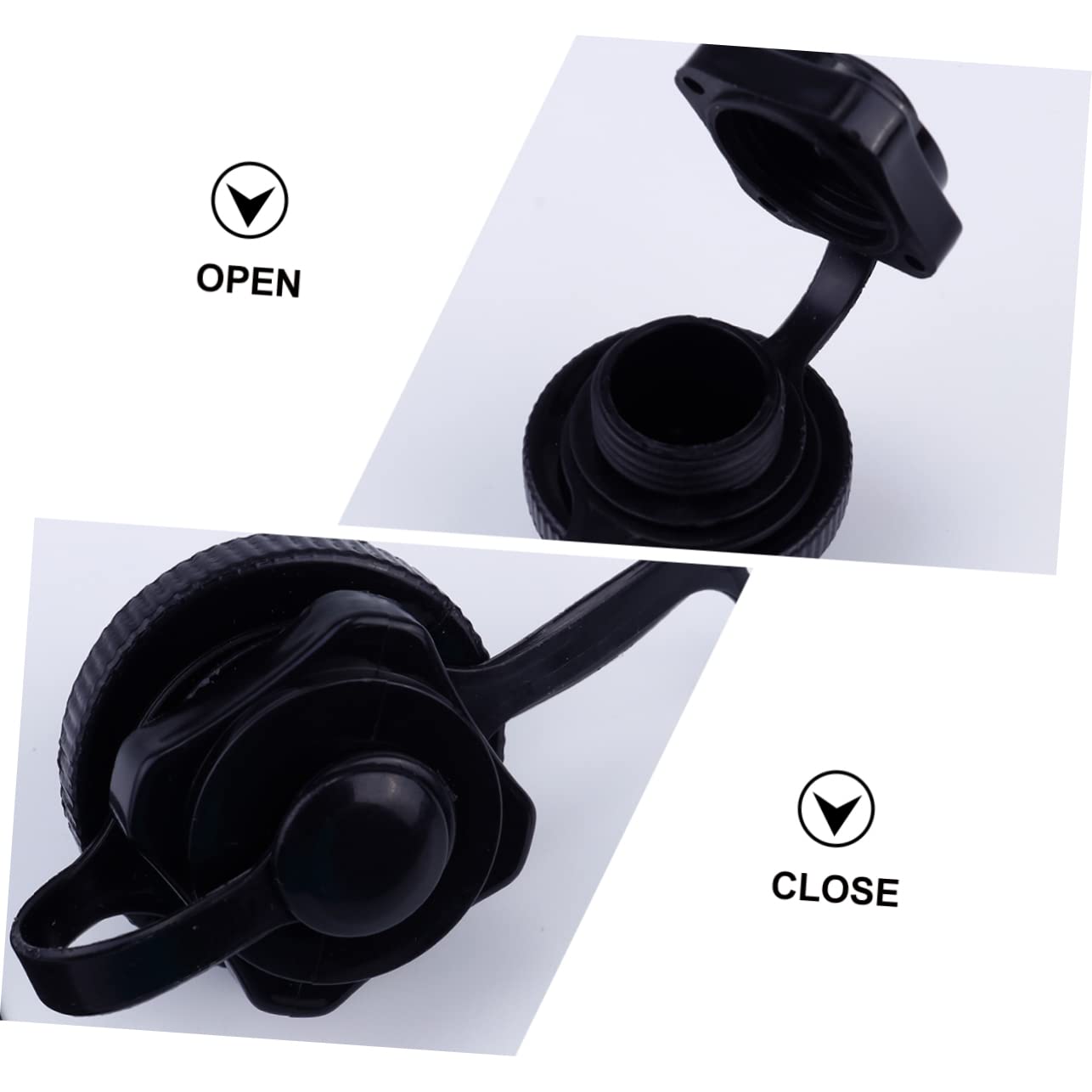 BESPORTBLE 2PCS Air Mattress Valve Replacement Caps - Secure Screw Plugs for Inflatable Pool Floats, Water Rafts, Beach Toys & Camping Accessories