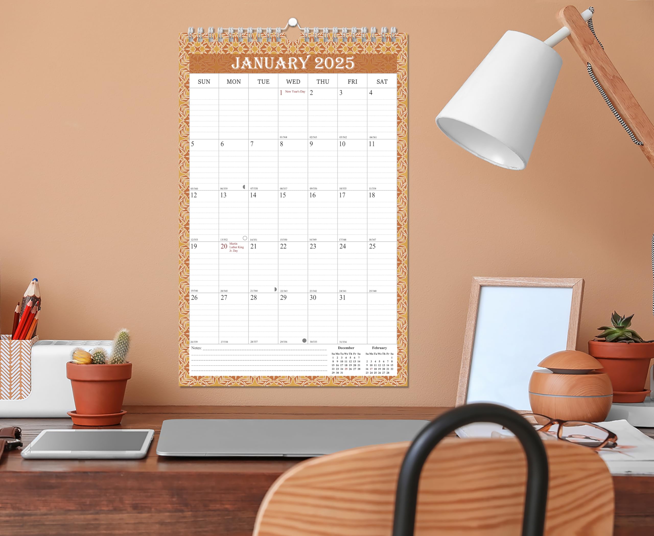 2025 Spiral-Bound Wall Calendar - 11