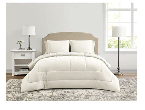 Wamsutta Lustleigh Washed 7-Piece King Comforter Set in Coconut Milk - Luxury Bedding for Master Bedroom & Guest Room