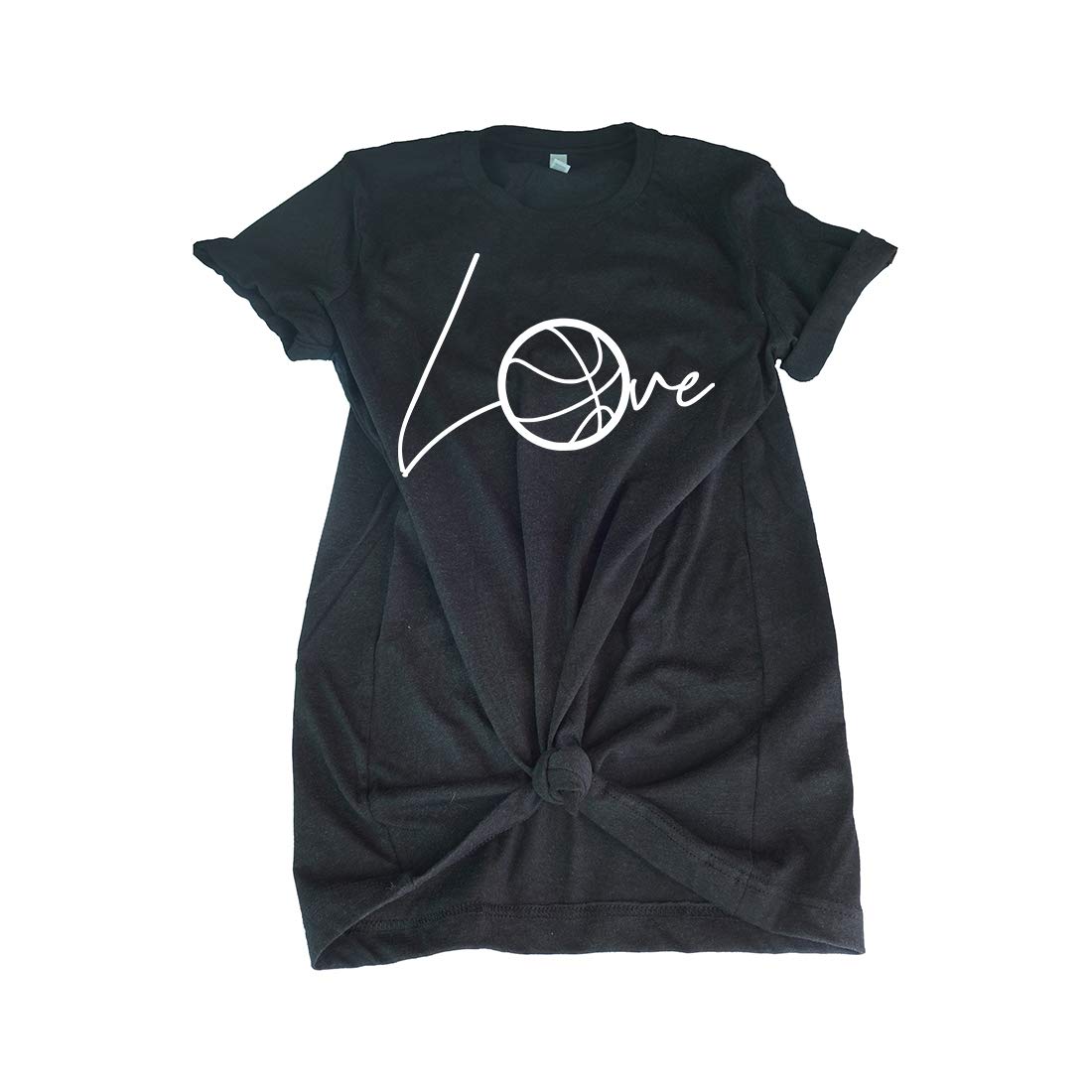 Basketball T-Shirt for Women - Cute Basketball Lover Gift Tee - Soft Cotton Shirt for Teen Girls & Players - Perfect for Games, Practice & Casual Wear