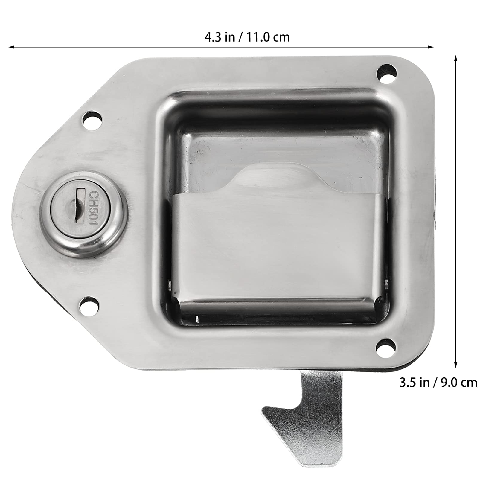 DOITOOL Stainless Steel RV & Truck Toolbox Lock - Heavy Duty Camper Door Lock for Travel Trailers, Trucks, and Trailers - Secure Your Vehicle Toolbox, Camper Door & Travel Trailer (Perfect for Outdoor Adventures, Road Trips & RV Camping)