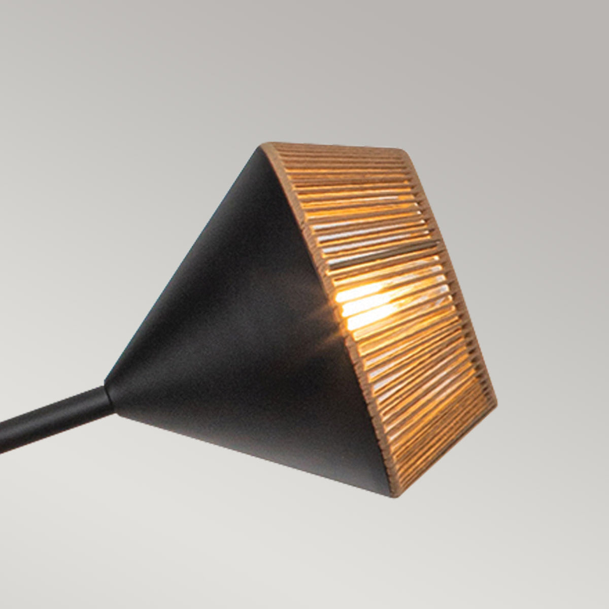 Alora Mood Daphne 5-Light Chandelier in Matte Black & Natural Finish - E14 Bulb Base | Perfect for Dining Room, Bedroom, or Entryway Lighting