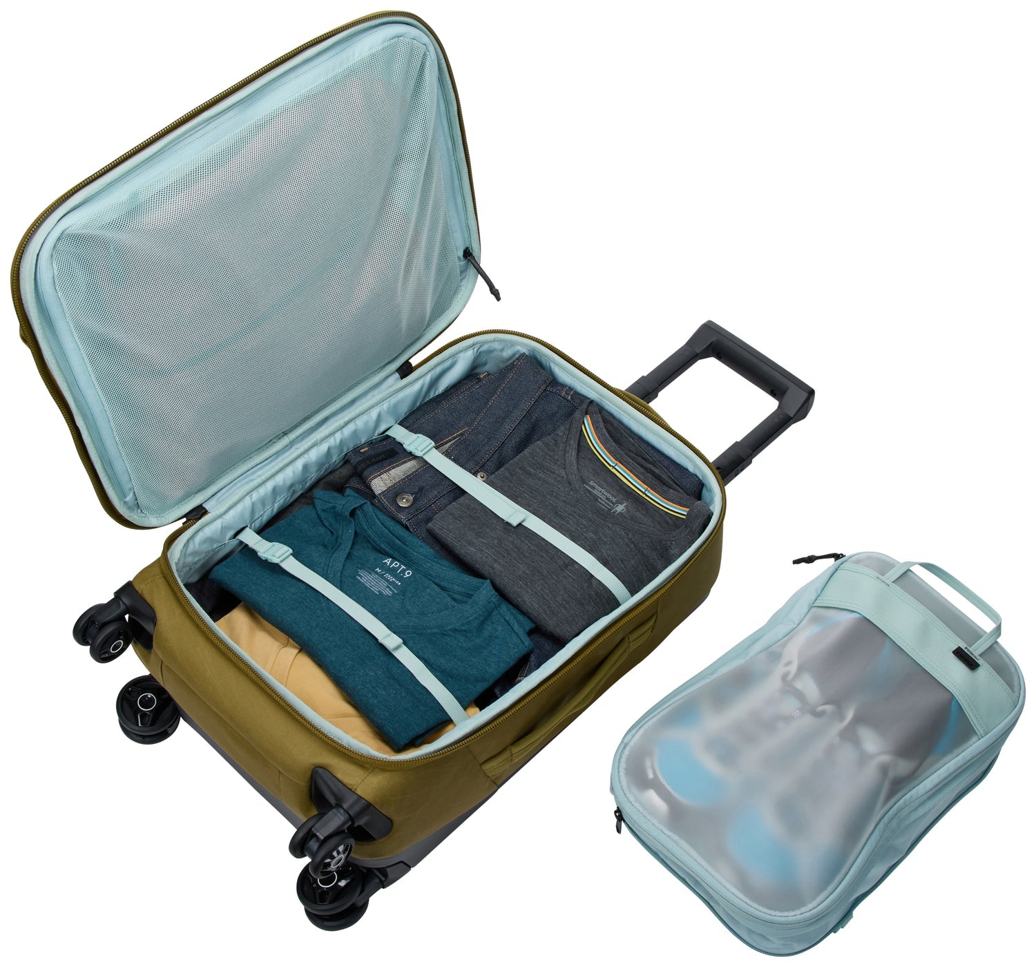 Thule Aion Carry On Spinner Luggage - Nutria Brown | Premium Expandable Suitcase for Business Travel & Weekend Getaways | TSA Lock & Lightweight Design