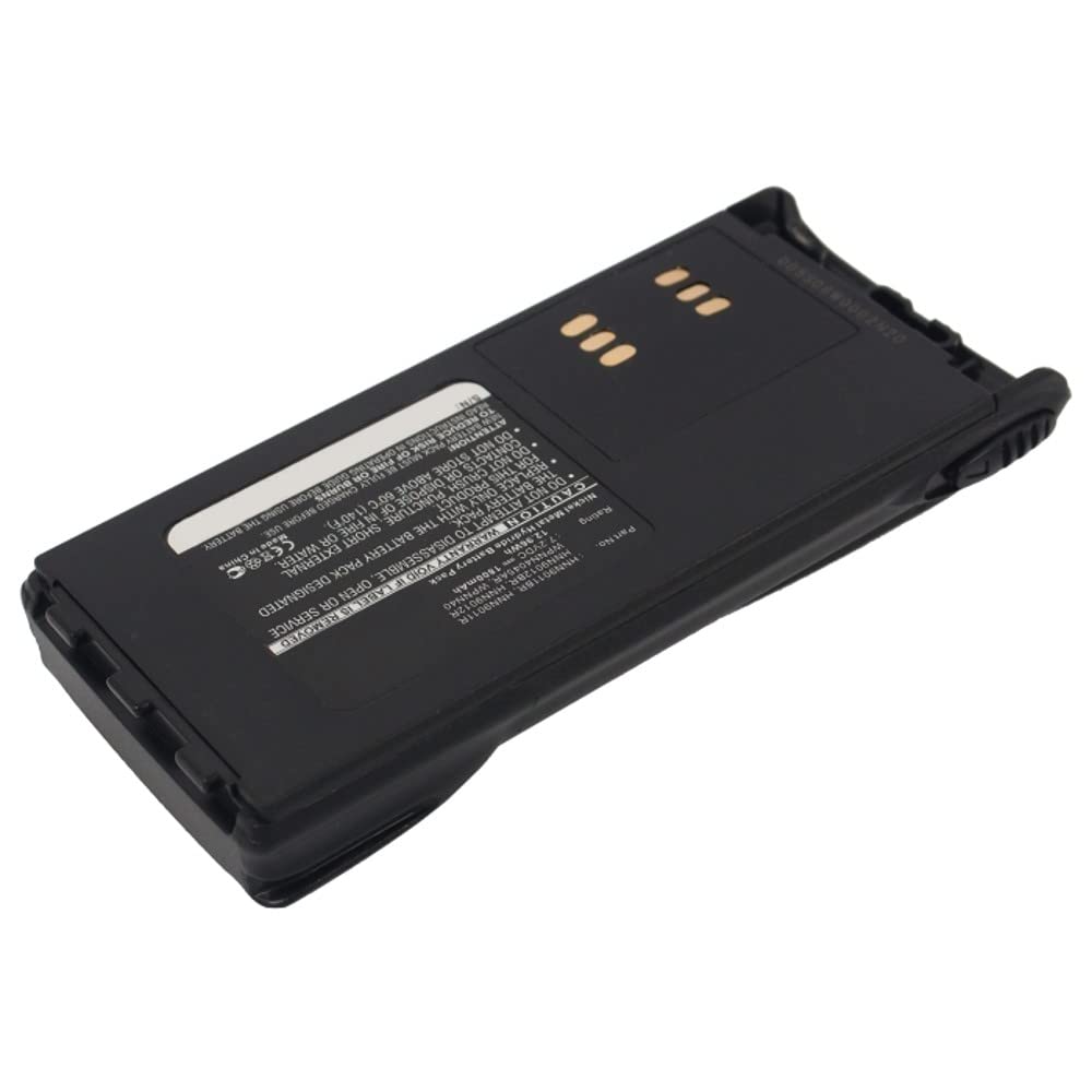 Synergy Digital 2-Way Radio Battery for Motorola HT1250 LS+ - 1800mAh Ni-MH Replacement Battery (7.2V) - Compatible with Motorola HMNN4151 - Long Lasting Power for Walkie Talkies, Security, Construction & Emergency Communication