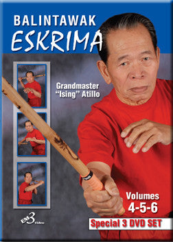 Balintawak Eskrima Vol 4-6 DVD Set with Ising Atillo - Filipino Martial Arts Training for Self-Defense & Combat Skills | Perfect for Martial Arts Enthusiasts & Eskrima Practitioners