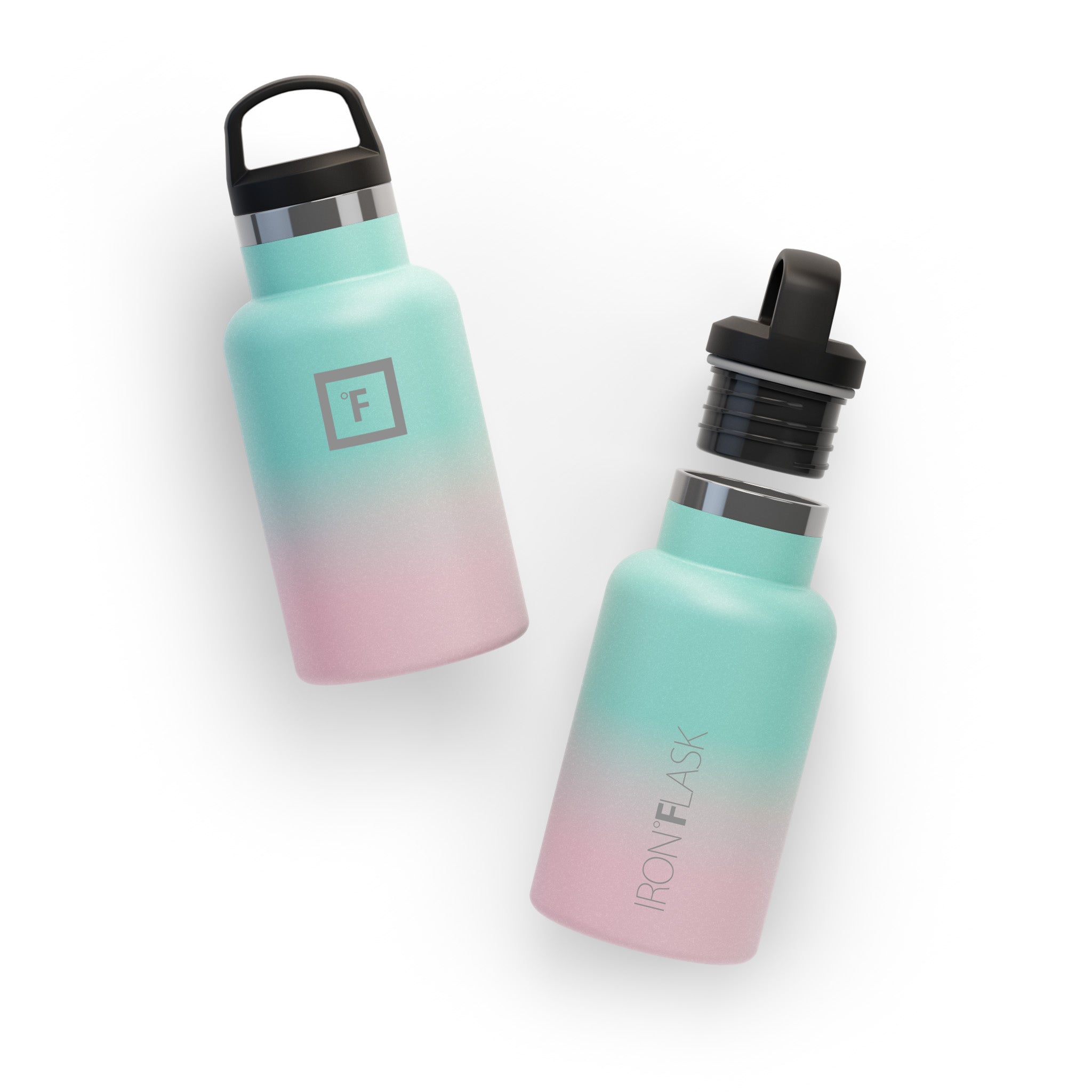 12 Oz Narrow Mouth Water Bottle with Straw Lid - Leakproof & BPA-Free for Gym, Hiking & Travel - Reusable Stainless Steel Water Bottle for Kids & Adults