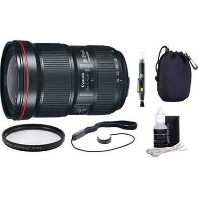 Canon EF 16-35mm f/2.8L III USM Ultra Wide Angle Zoom Lens with Lens Hood & Cleaning Kit - Professional Photography for Landscapes, Architecture & Events