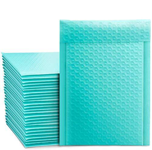 6x10 Bubble Mailer Padded Envelopes - Waterproof & Tear-Resistant Shipping Envelopes for Ecommerce, Small Packages & Mailing - Teal Color (Pack of 50) - Perfect for Amazon FBA, eBay, Etsy & Online Store Shipments