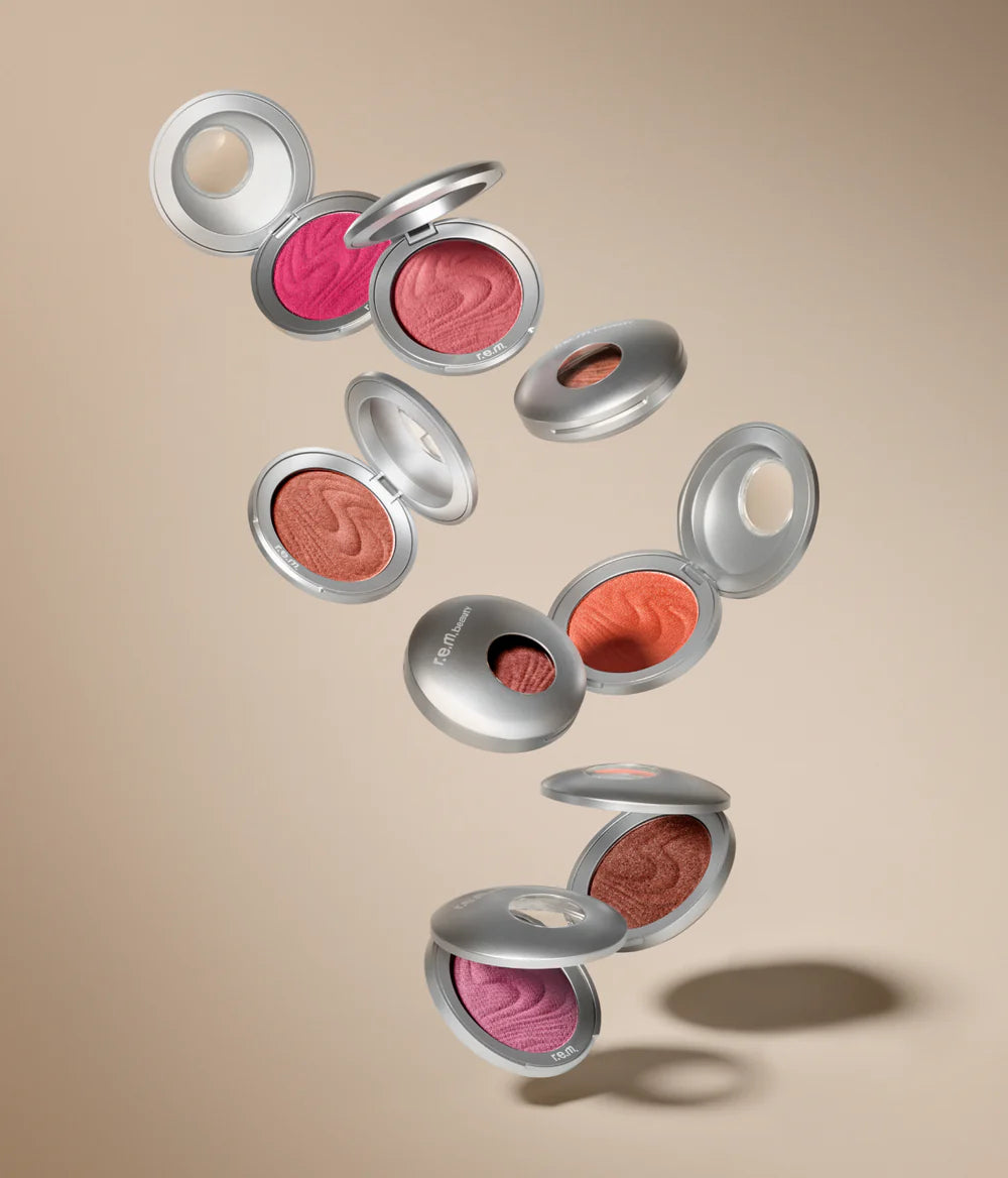 R.E.M. Beauty Satin Matte Blush - Long-Lasting & Buildable Powder Blush for Cheeks | Natural Flush for Day & Night Makeup Looks