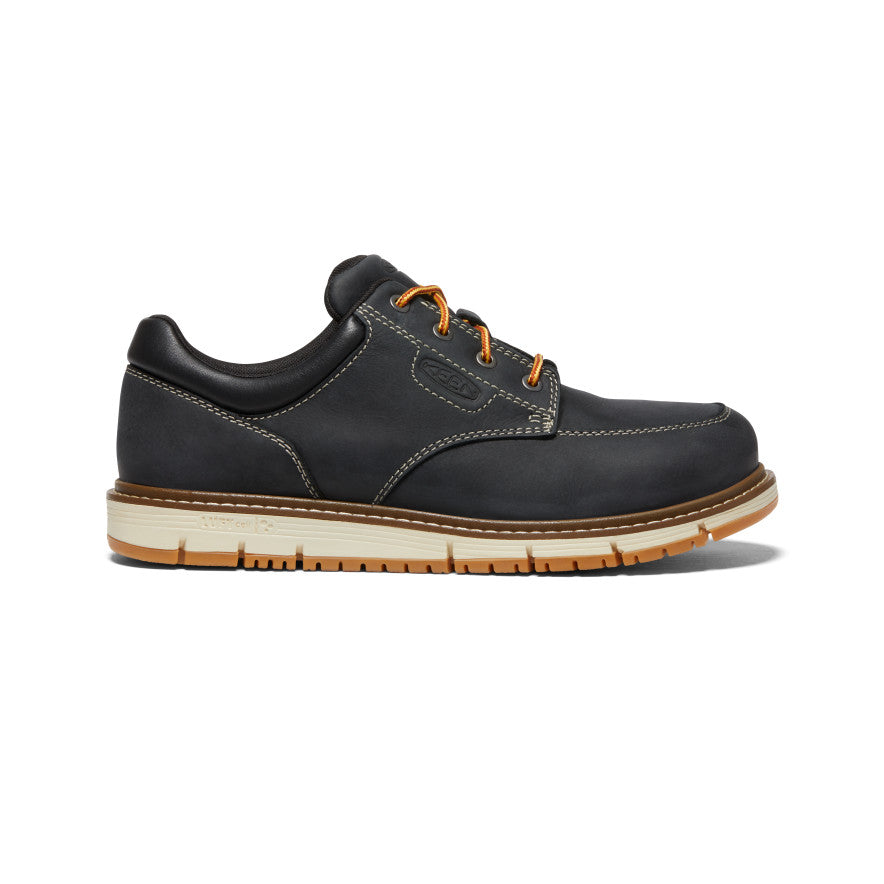 Men's San Jose Oxford Shoes with Aluminum Toe - Black & Off White | Comfortable & Durable Work Shoes for Construction & Industrial Safety