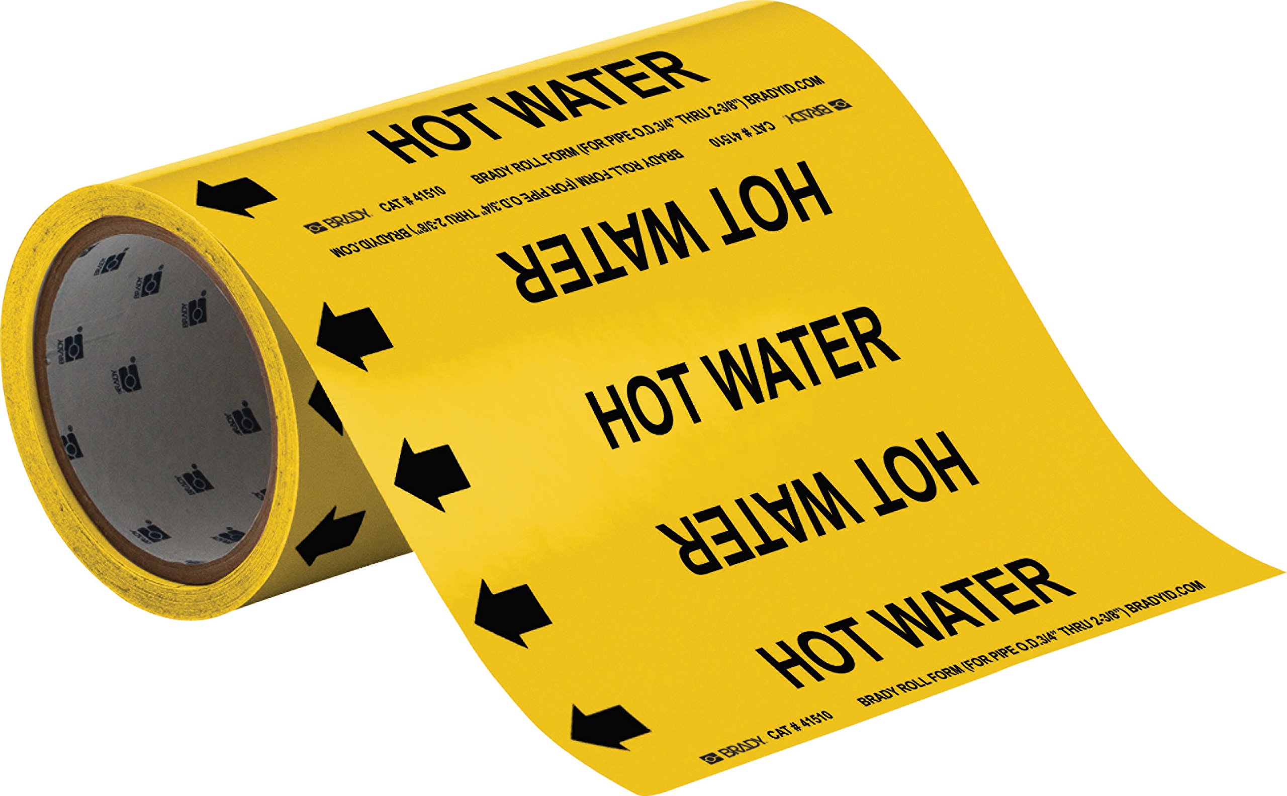 Brady 41510 Hot Water Pipe Markers - 8