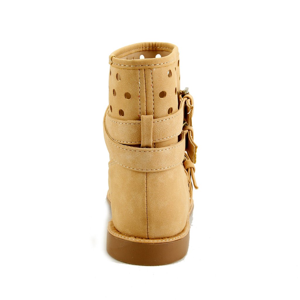 The Doll Maker Suede Wrap Boots - Women's Stylish Ankle Boots with Adjustable Straps | Perfect for Fall & Winter Outfits, Date Nights & Casual Wear