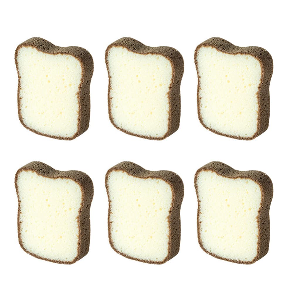 HEMOTON 6Pcs Dish Scrub Brush Sponge - Thickened for Kitchen Cleaning & Bowls