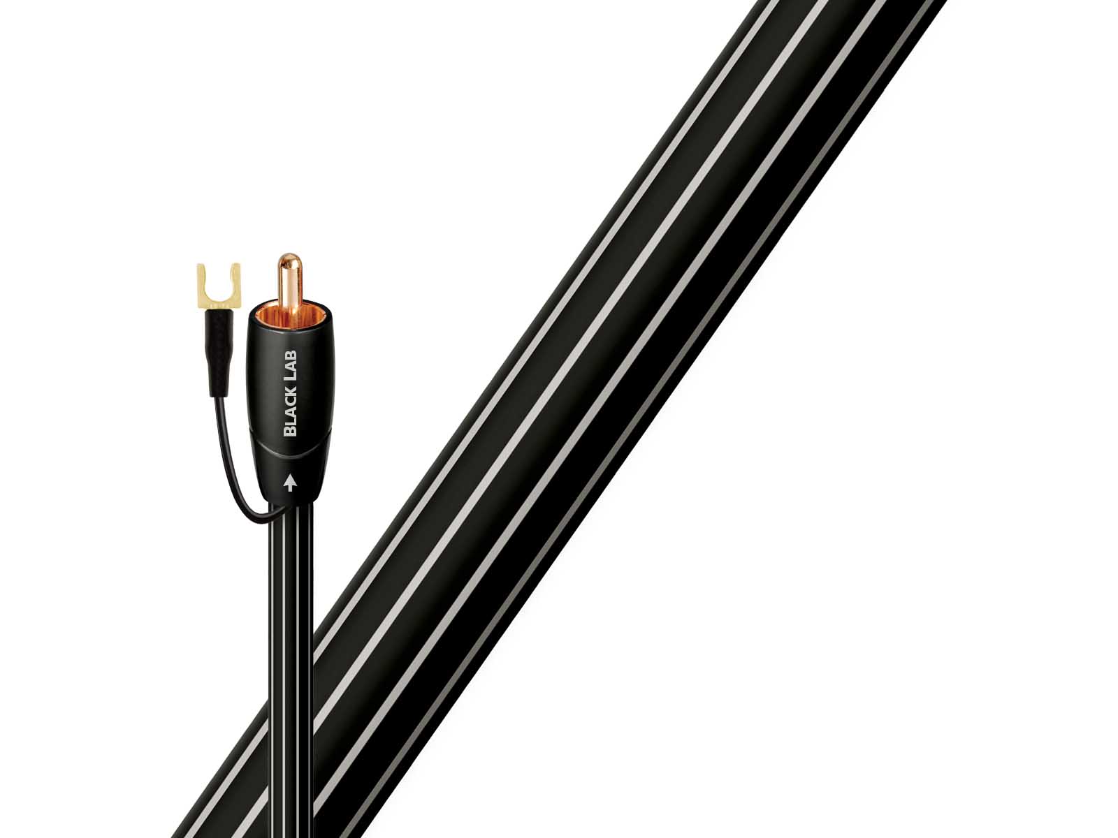 Audioquest Black Lab RCA Subwoofer Cable - High-Performance Subwoofer Interconnect for Home Theater & Audio Systems | Perfect for Bass Enhancement in Movies, Music & Gaming