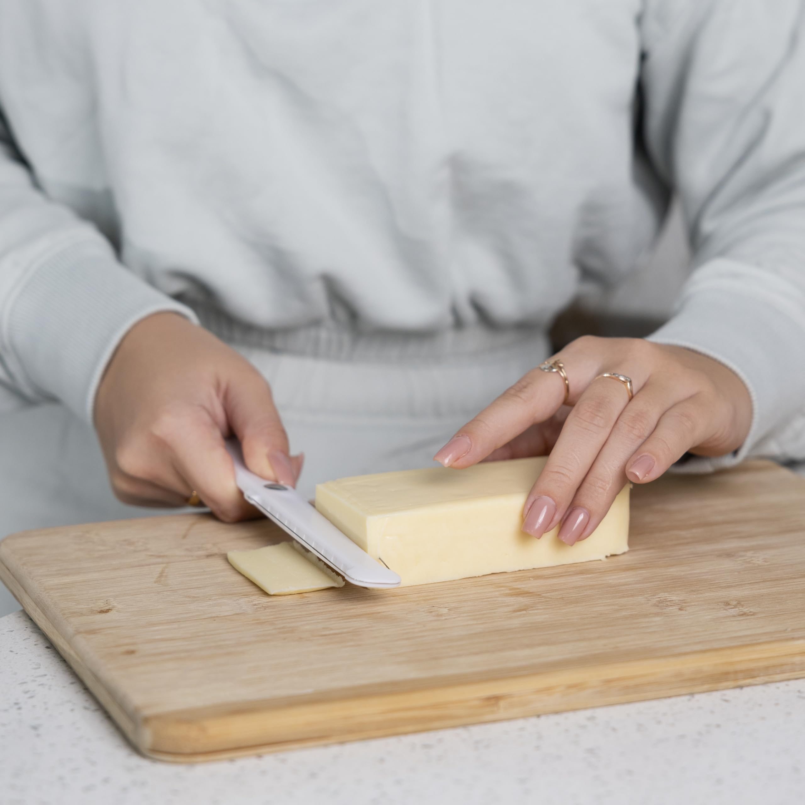 Fox Run Stainless Steel Cheese Slicer - Dual-Sided Thick & Thin Blade for Hard & Soft Cheeses - Perfect for Charcuterie Boards, Cheese Platters & Home Kitchen Use