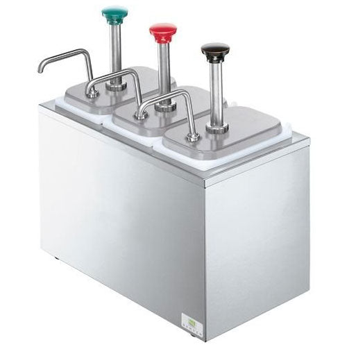 82870 SR 3 Syrup Rail Non-Insulated - Durable Stainless Steel Beverage Dispenser Rail for Bars, Restaurants & Coffee Shops