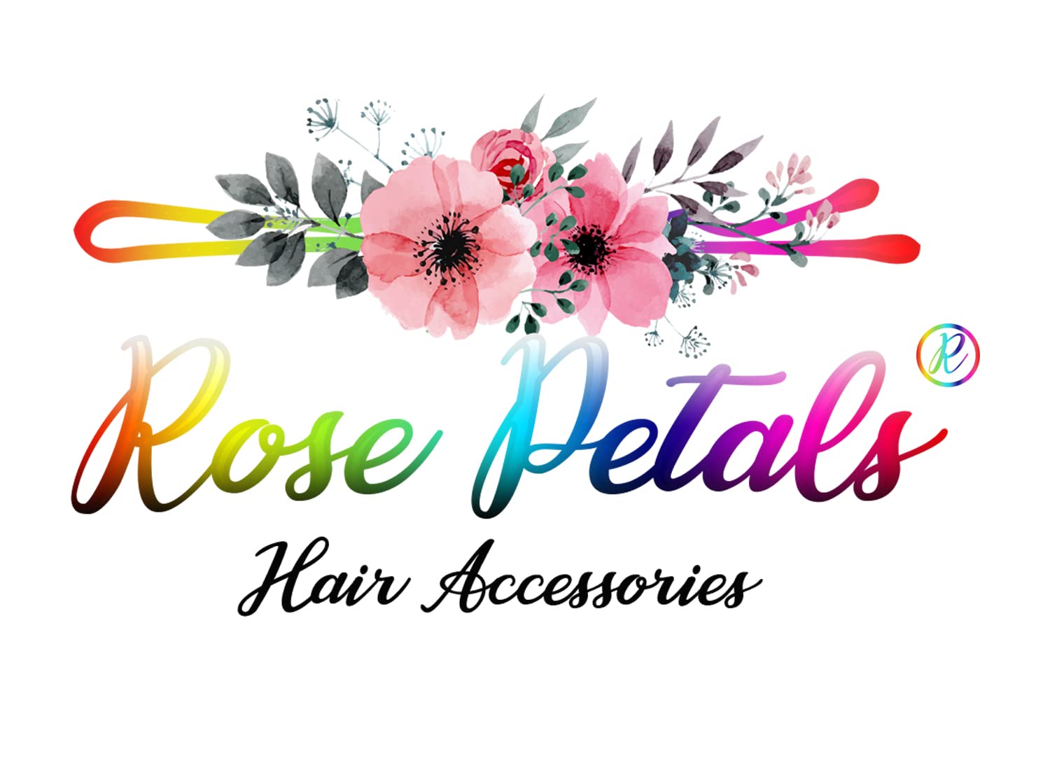 50Pcs Silver Alloy Steel Hair Clips with Rose Petals Design - 47mm Alligator Clips for Women, Girls, Bridal, Wedding, Party Hairstyling Accessories