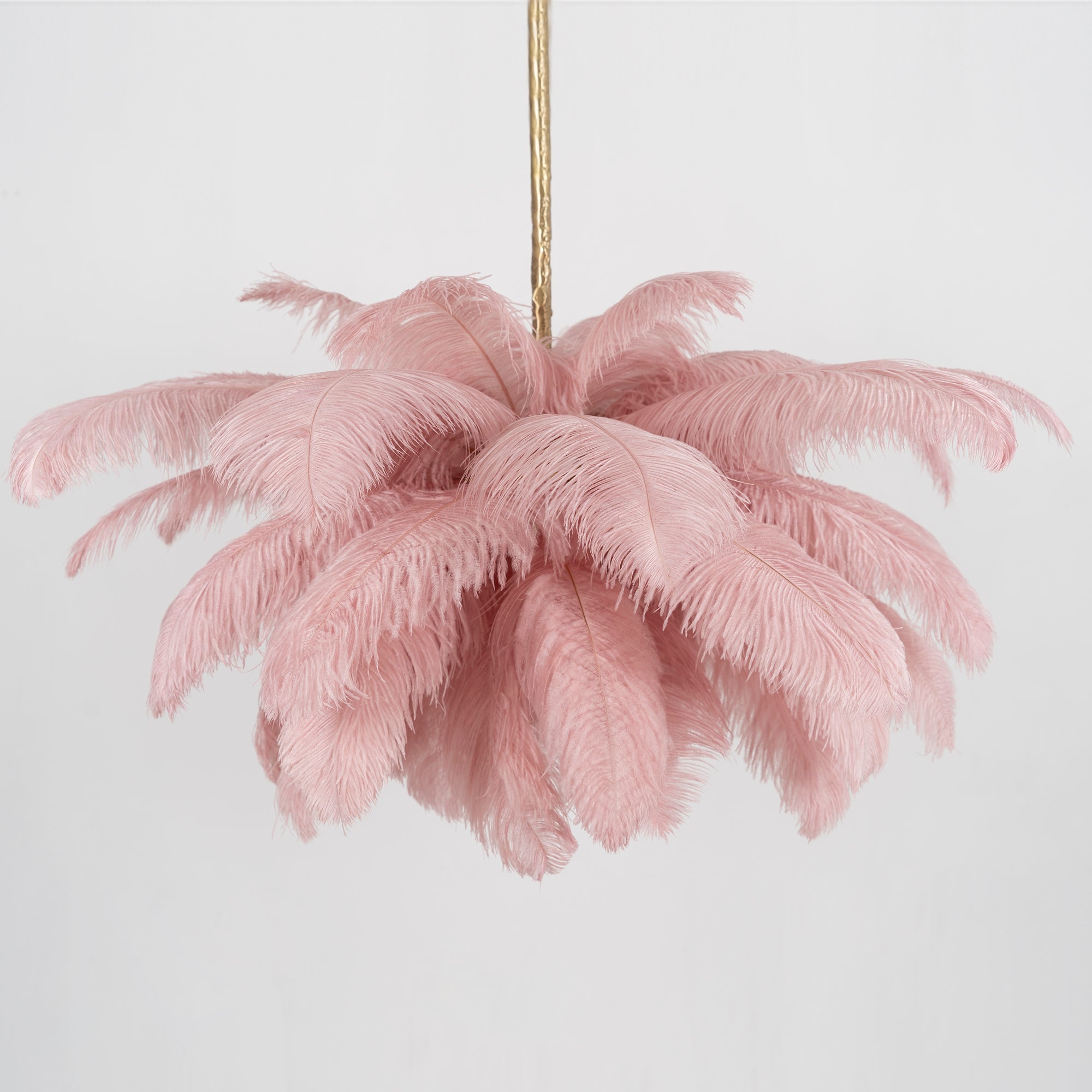 Luxury Ostrich Feather Chandelier - Elegant Crystal Ceiling Light Fixture for Dining Room, Bedroom, Wedding Decor & Home Interior Design