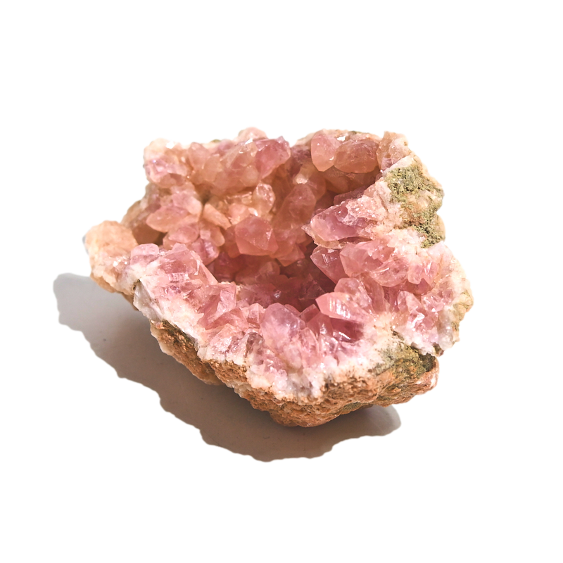 Natural Pink Amethyst Geode Crystal Cluster - Healing Stone for Home Decor, Meditation & Spiritual Gifts | Perfect for Office Desk, Yoga Space & Energy Healing