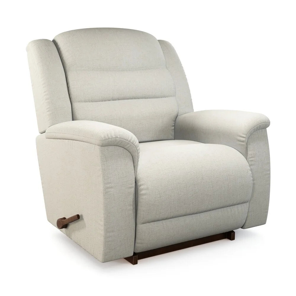 Premium Redwood Rocking Recliner Chair - Comfortable Wooden Rocker with Padded Cushions | Perfect for Living Room, Nursery & Outdoor Relaxation