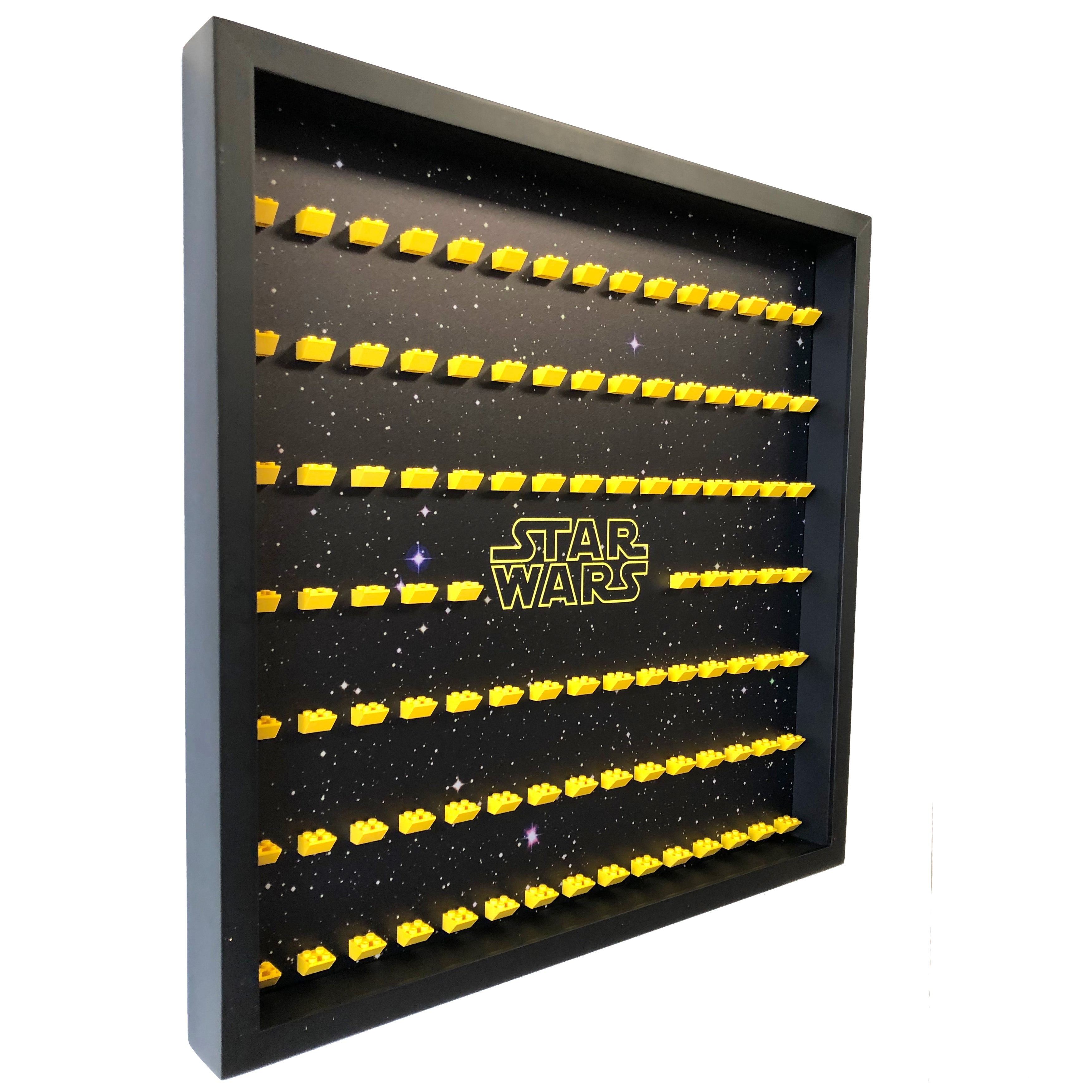 Large Lego® Star Wars Minifigure Display Frame - Perfect for Collectors & Home Decor | Showcase Your Star Wars Minifigures in Style