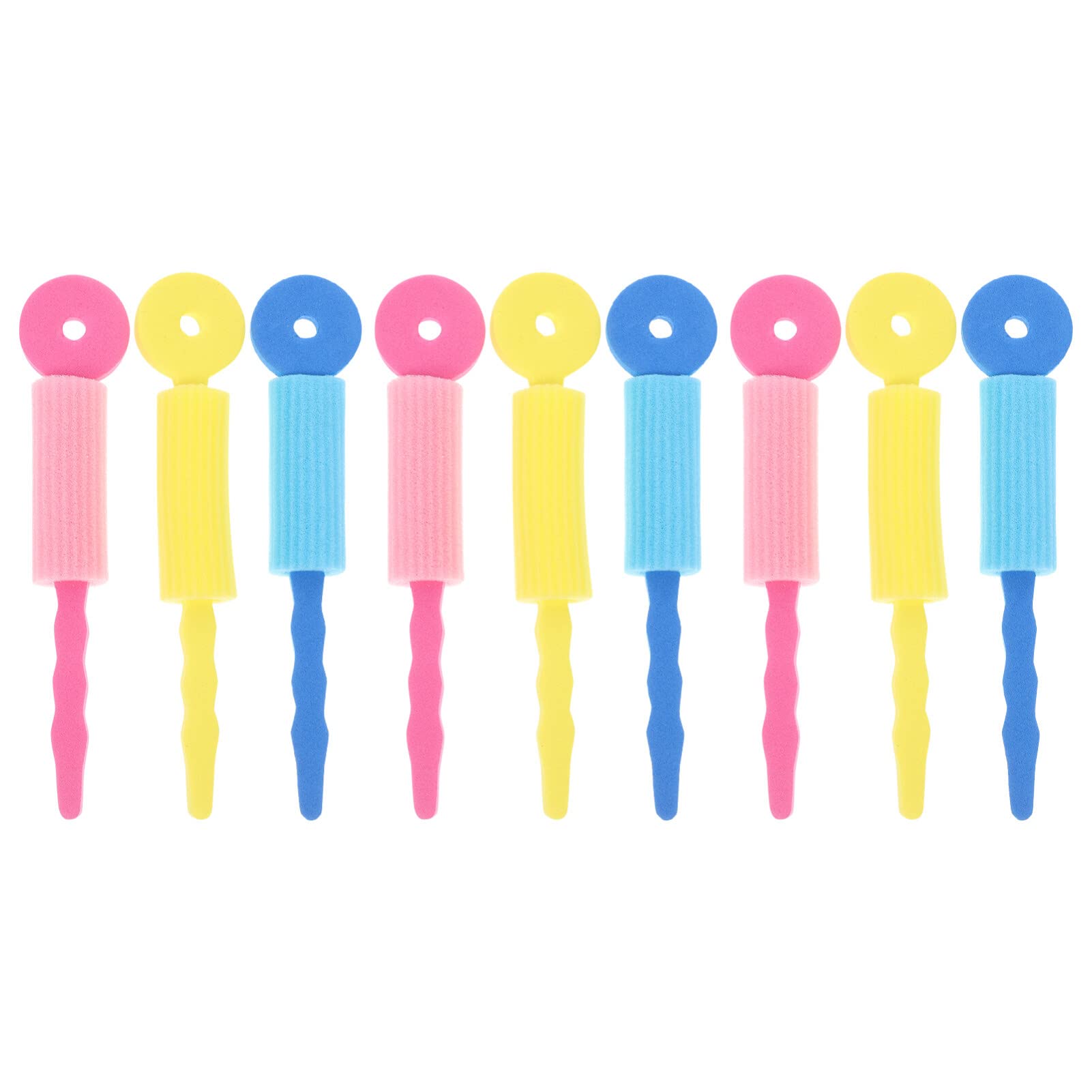 Mobestech 9pcs Hair Curler Sponge Rollers Set - Heatless Foam Hair Rollers with Clips for Overnight Curls, Flexible Hair Styling Rods for Women & Girls (Great for Home, Salon, Travel & DIY Hairstyles)