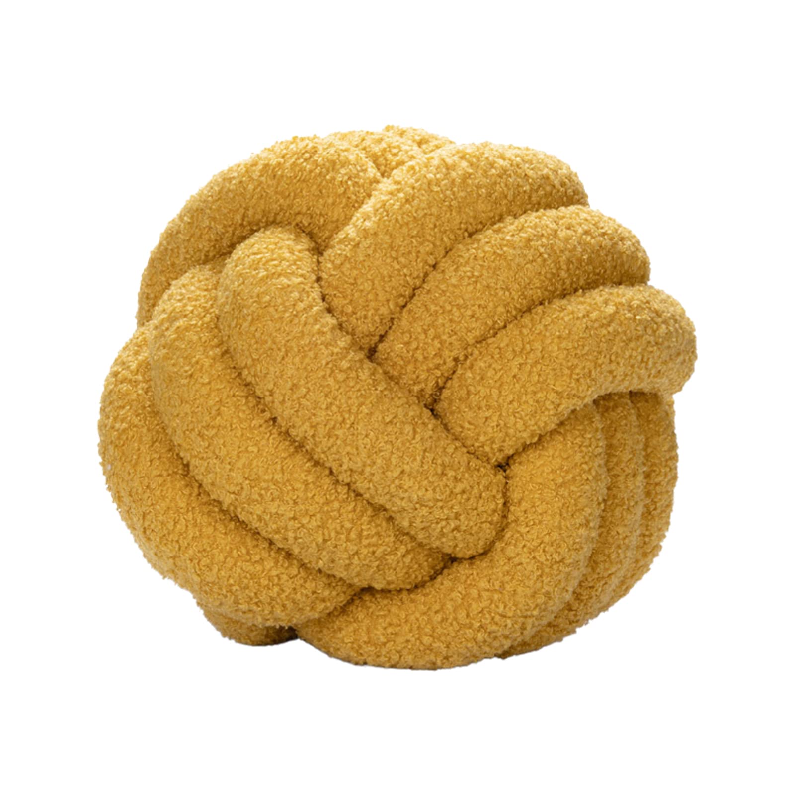 ZHDOKA Handmade Lamb Wool Knot Ball Pillow - Super Soft Knotted Throw Pillow for Sofa, Bed & Waist Support (11x11 Inches) - Cozy Home Decor & Comfort Cushion for Living Room, Bedroom & Office