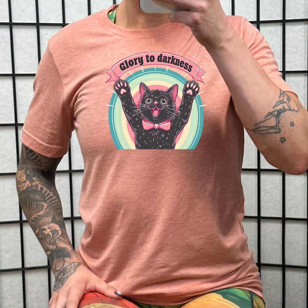 Glory To Darkness Unisex T-Shirt - Soft Cotton Graphic Tee for Men & Women | Perfect for Casual Wear, Street Style & Gifts