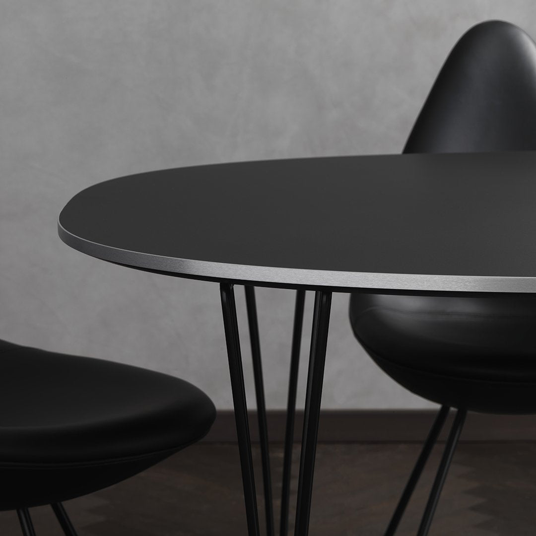 Drop Chair Black Edition - Modern Minimalist Lounge Chair for Living Room, Bedroom, or Office - Perfect for Relaxing, Reading, and Small Space Decor