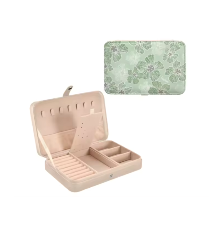 Stylish Travel Jewelry Organizer - Portable Jewelry Case for Necklaces, Rings & Earrings - Perfect for Vacation, Business Trips & Gifts