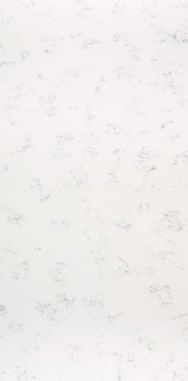 Premium Carrara White Polished Quartz Slab 127