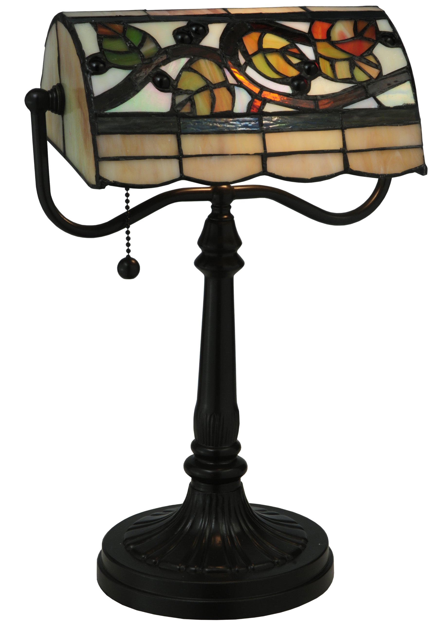 Vineyard Bankers Table Lamp - Vintage Industrial Style Desk Light for Home Office, Living Room, Bedroom - Perfect for Reading, Working & Decor