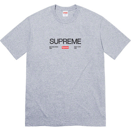 Supreme Est 1994 T-Shirt - Grey Cotton Streetwear Tee for Men & Women | Casual Wear, Urban Fashion, Skate Style